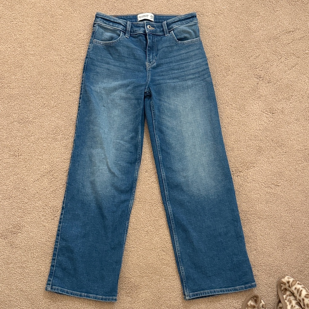 Abercrombie Kids high rise wide leg